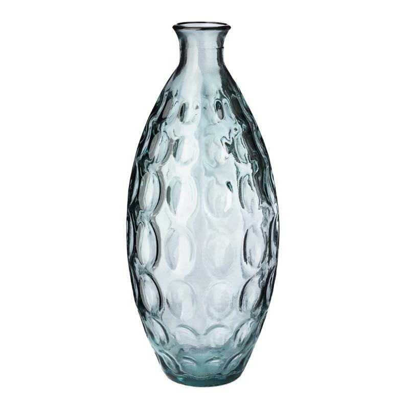 Dune Tall Recycled Dimpled Glass Vase, 12